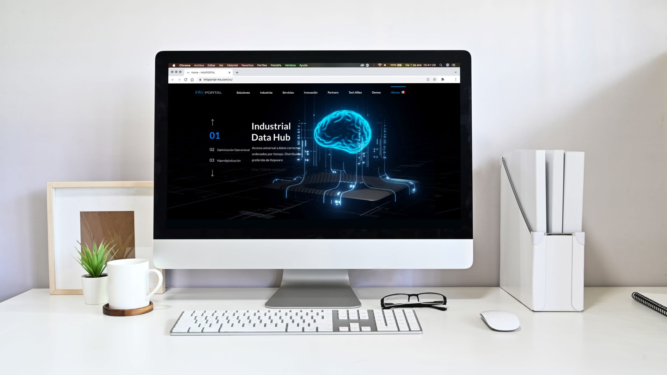 Ejemplo de sitio web desarrollado por Inoquom